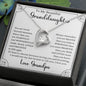 Granddaughter Necklace | Forever Love | Fearfully and Wonderfully Made | Love Grandpa