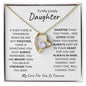 To My Lovely Daughter | Forever Love Necklace