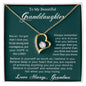 Granddaughter Necklace | Be Strong and Courageous | Hope In The Lord | Love Grandma