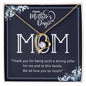 Gift for Mom | Thank You For Being Such A Strong Pillar | Forever Love Necklace