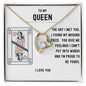 Happy Valentine's Day | My Queen | Forever Love Necklace