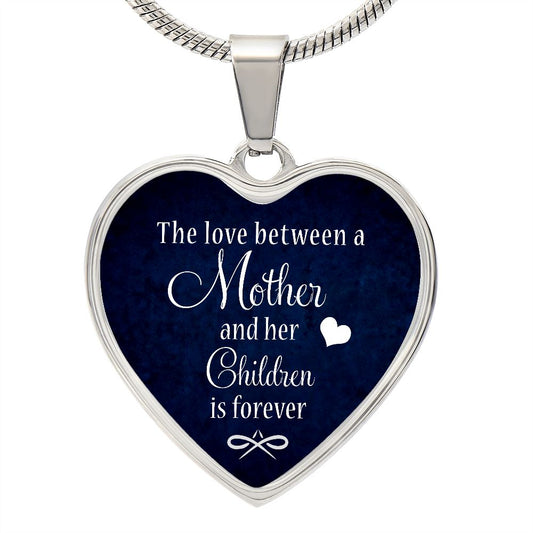 The Love Between A Mother & Her Children | Heart Necklace