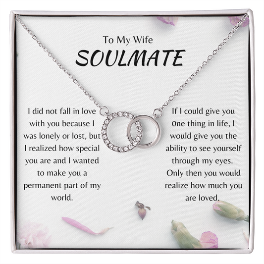 To My Wife_Soulmate | Perfect Pair Necklace