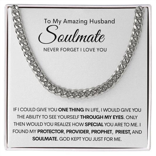 To My Amazing Husband | Cuban Link Chain