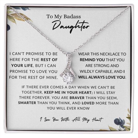 To My Badass Daughter | Alluring Beauty Necklace