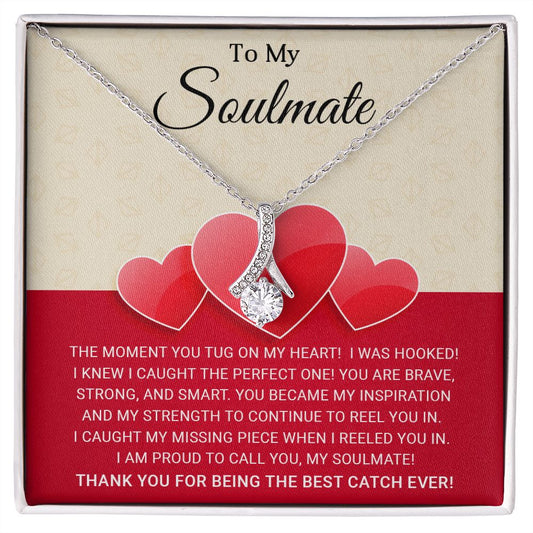 Happy Valentines | Thank You For Being The Best Catch Ever | Alluring Beauty Necklace