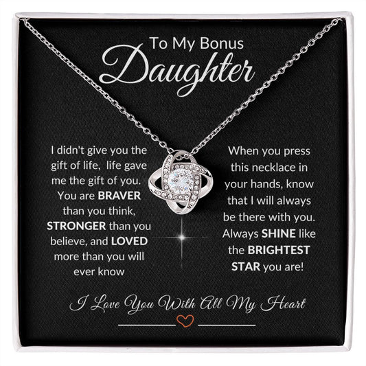 Bonus Daughter Necklace | Love Knot
