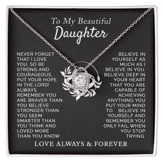 Beautiful Daughter | Be Strong and Courageous Put Your Hope In The Lord |Believe In Yourself