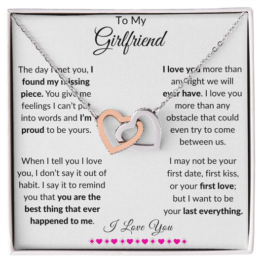 Happy Valentine's Day | To My Girlfriend | You Are The Best Thing That Ever Happened To Me | Interlocking Hearts