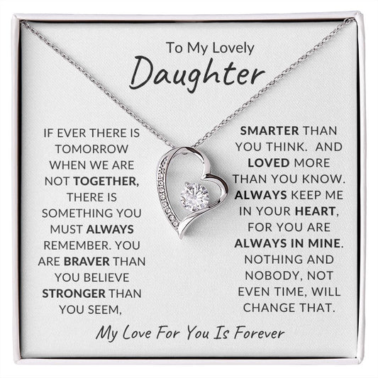 To My Lovely Daughter | Forever Love Necklace