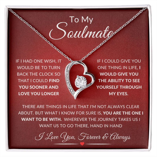 Happy Valentine's Day | Find You Sooner and Love You Longer | Forever Love Necklace