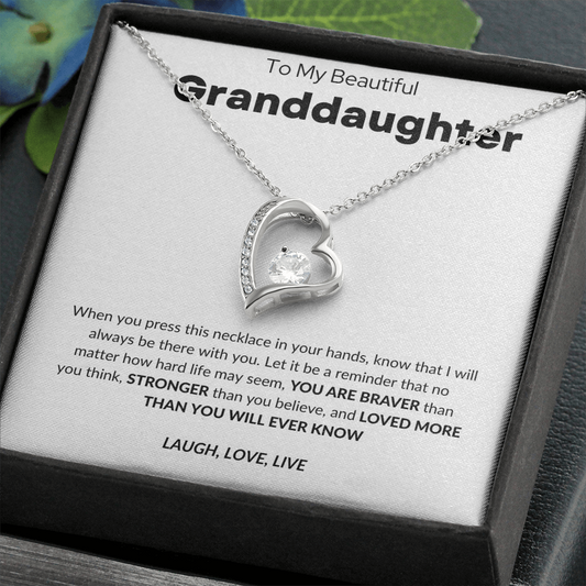 To My Granddaughter | Forever Love Necklace